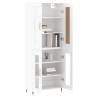 Highboard White 69.5x34x180 cm - Stylish & Durable Storage