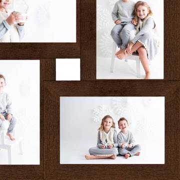 Dark Brown Collage Photo Frame for 4x 13x18 cm Pictures