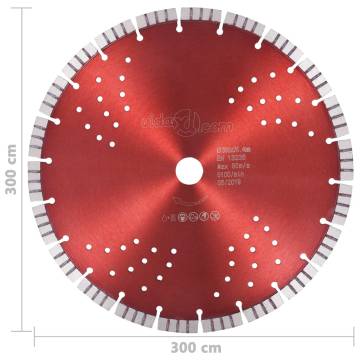 Diamond Cutting Disc 300 mm | Turbo & Holes | HipoMarket