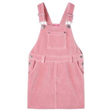 Kids' Overall Dress Corduroy Light Pink | HipoMarket