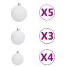 Artificial Pre-lit Christmas Tree with Ball Set - 180 cm White