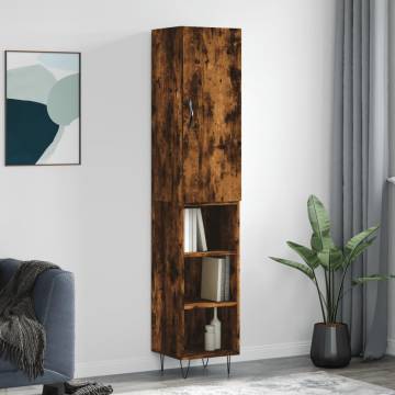 Highboard Smoked Oak - Elegant Storage Solution | HipoMarket