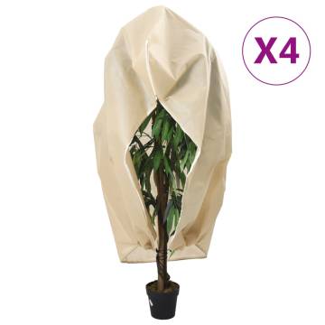 Plant Fleece Covers with Zip - 4 pcs 3.93x3 m | HipoMarket UK