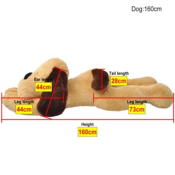 Cuddly Plush Dog Toy - Extra Large 160 cm - Hipomarket