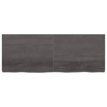 Dark Brown Solid Oak Table Top | 160x60 cm | Hipomarket