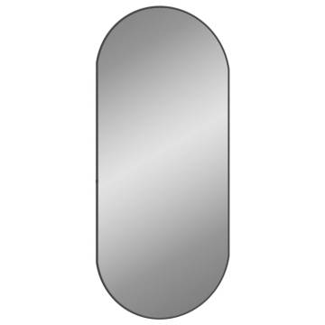 Wall Mirror Black 100x45 cm Oval - Minimalist Home Decor