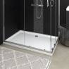 Rectangular ABS Shower Base Tray White 80x120 cm - Modern Design