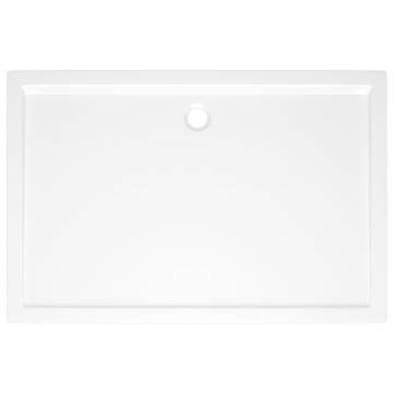 Rectangular ABS Shower Base Tray White 80x120 cm - Modern Design