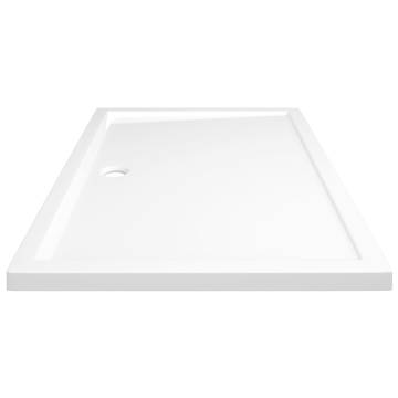 Rectangular ABS Shower Base Tray White 80x120 cm - Modern Design