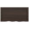 Dark Brown Wall Shelf - Solid Oak - 80x40 cm | Hipomarket