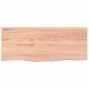 Wall Shelf Light Brown - Solid Oak Wood 100x40 cm | Hipomarket