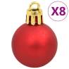 112 Piece Christmas Bauble Set - Red, Green, Gold Decorations