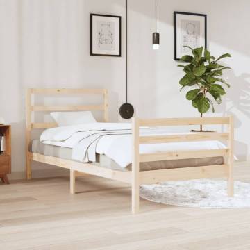 Solid Pine Bed Frame 90x200 cm | Durable & Stylish