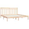 Solid Wood Bed Frame 200x200 cm - Timeless Design