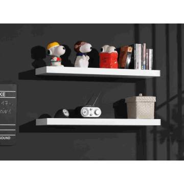 Vipack Wall Shelf Set Robin - 2 Pcs Wood White | Hipomarket