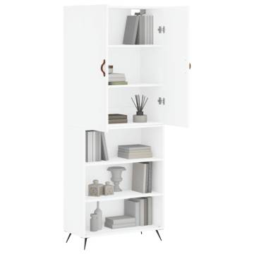 Stylish Highboard White | Durable Engineered Wood Storage