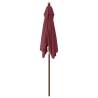 Garden Parasol with Wooden Pole - Bordeaux Red | HipoMarket