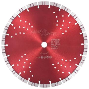 Diamond Cutting Disc 300mm with Turbo Segments & Holes