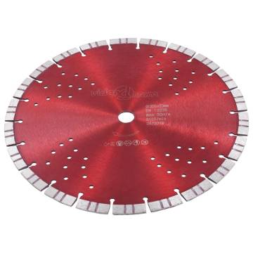 Diamond Cutting Disc 300mm with Turbo Segments & Holes