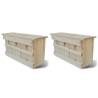 Sparrow Houses 2 pcs Wood 44x15.5x21.5 cm Quantity in Package 2 