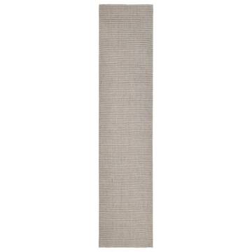 Natural Sisal Rug 66x300 cm in Sand - Durable & Stylish