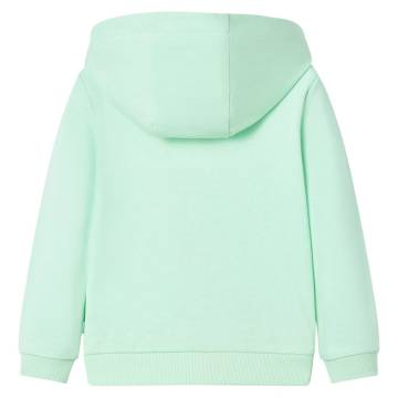 Kids' Hooded Sweatshirt with Zip - Bright Green 104 | HipoMarket