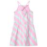 Stylish Kids' Dress with Drawstring - Sleeveless Pink 140