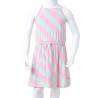 Stylish Kids' Dress with Drawstring - Sleeveless Pink 140