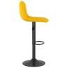 Yellow Velvet Bar Stools - 2 Pcs for Comfort & Style