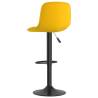 Yellow Velvet Bar Stools - 2 Pcs for Comfort & Style