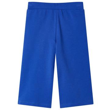 Stylish Kids' Wide Leg Pants in Cobalt Blue - Size 92