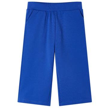 Kids' Wide Leg Pants - Cobalt Blue, Size 116 | Hipomarket