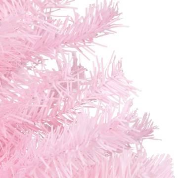 Pink Pre-Lit Christmas Tree with Balls Set - 120 cm PVC