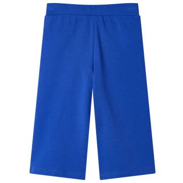 Kids' Wide Leg Pants - Cobalt Blue, Size 116 | Hipomarket