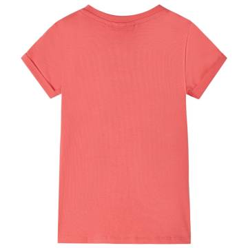 Kids' Coral T-Shirt 128 - Cute Parrots Design | Hipo Market