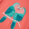 Kids' Coral T-Shirt 128 - Cute Parrots Design | Hipo Market