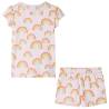 Soft Pink Kids' Pyjamas with Short Sleeves - Age 5-6