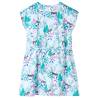 Stylish Kids' Dress in Ecru & Dark Mint - Age 92