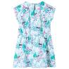 Stylish Kids' Dress in Ecru & Dark Mint - Age 92