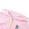 Kids' Hooded Sweatshirt with Zip - Bright Pink 104 | Hipomarket