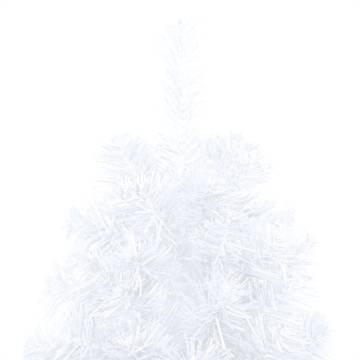 Artificial Half Pre-lit Christmas Tree with Ball Set - 150cm White