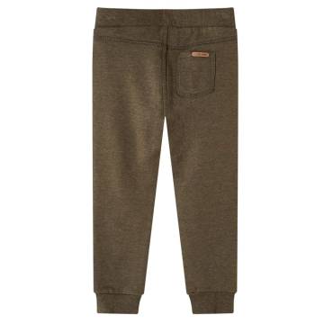 Kids' Khaki Melange Sweatpants - Quality & Comfort