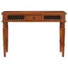 Solid Wood Acacia Desk with Drawer - 110x50x76 cm