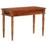 Solid Wood Acacia Desk with Drawer - 110x50x76 cm