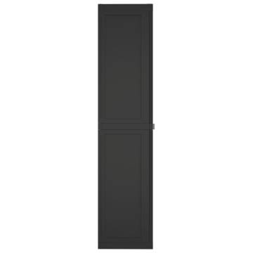 Outdoor Storage Cabinet Black 65x37x165 cm - Durable & Spacious