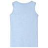 Kids' Tank Top Soft Blue Melange - Stylish & Comfortable Wear