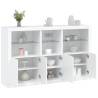 Sideboard with LED Lights White 162x37x100 cm Colour white Quantity in Package 1 