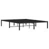 Metal Bed Frame Black 140x190 cm - Durable & Timeless Design