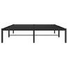 Metal Bed Frame Black 140x190 cm - Durable & Timeless Design