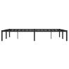 Metal Bed Frame Black 140x190 cm - Durable & Timeless Design